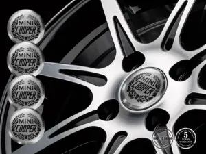 Mini Cooper Ruota Emblema Stile Upgrade Cupola Resina